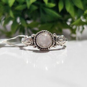 925 Sterling Silver Rose Quartz Ring